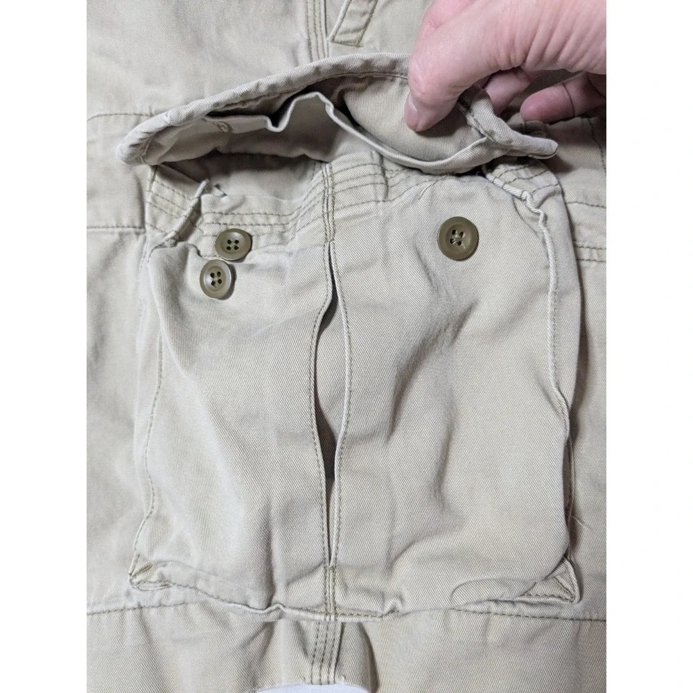Polo Ralph Lauren‎ Classic Polo Chino Khaki Well Worn Cargo Shorts - Men 34